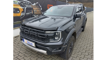 Alha CMX-W canopy, window visors, hood guard installed on Ford Ranger Raptor 2024