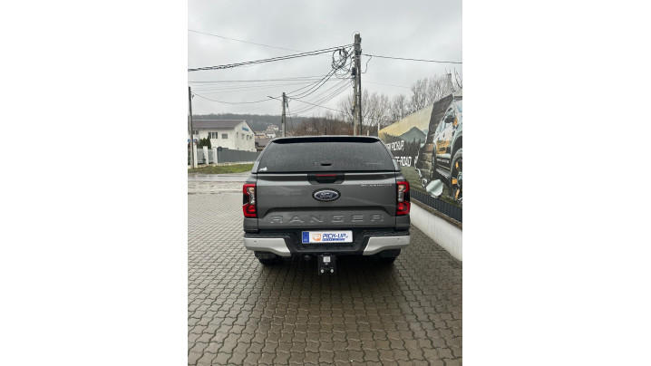 Alpha Type E+ canopy and hood dampers  installed on Ford Ranger Platinum 2025