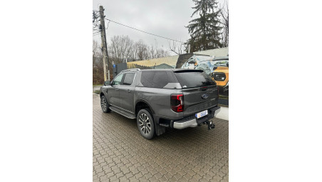 Alpha Type E+ canopy and hood dampers  installed on Ford Ranger Platinum 2025