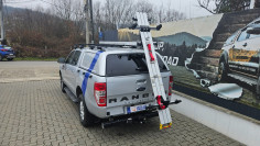 SafeStow 4 sliding ladder rack installed on Ford Ranger 2018