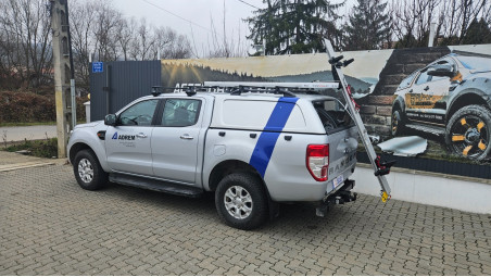 SafeStow 4 sliding ladder rack installed on Ford Ranger 2018