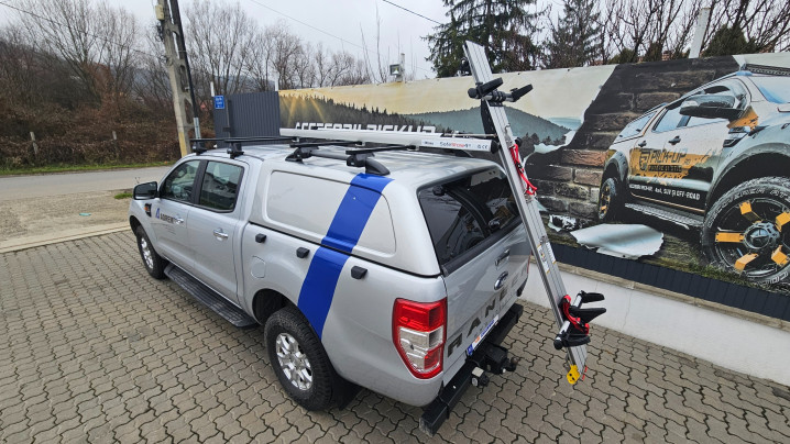 SafeStow 4 sliding ladder rack installed on Ford Ranger 2018