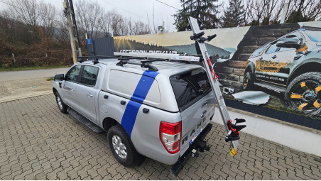 SafeStow 4 sliding ladder rack installed on Ford Ranger 2018