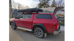 Fender Flares ,hood guard, window visors installed on Toyota Hilux 2024 2