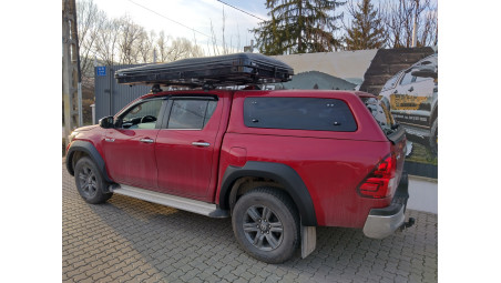 Fender Flares ,hood guard, window visors installed on Toyota Hilux 2024