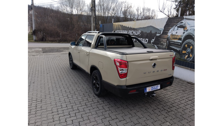 Roll cover,rollbar and skid plates installed on KGM Musso Grand 2025