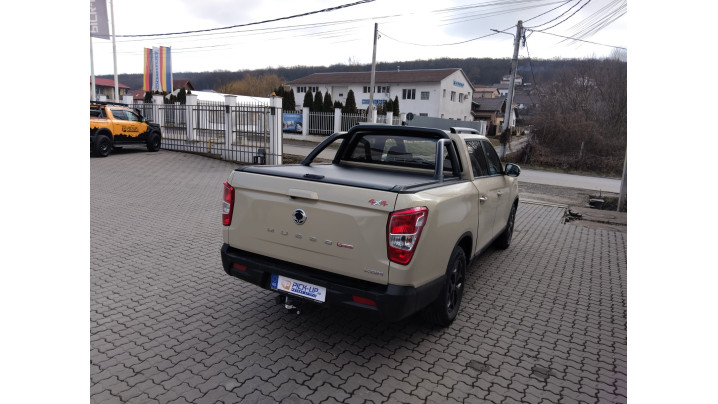 Roll cover,rollbar and skid plates installed on KGM Musso Grand 2025