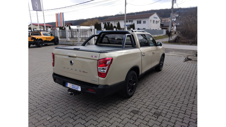 Roll cover,rollbar and skid plates installed on KGM Musso Grand 2025