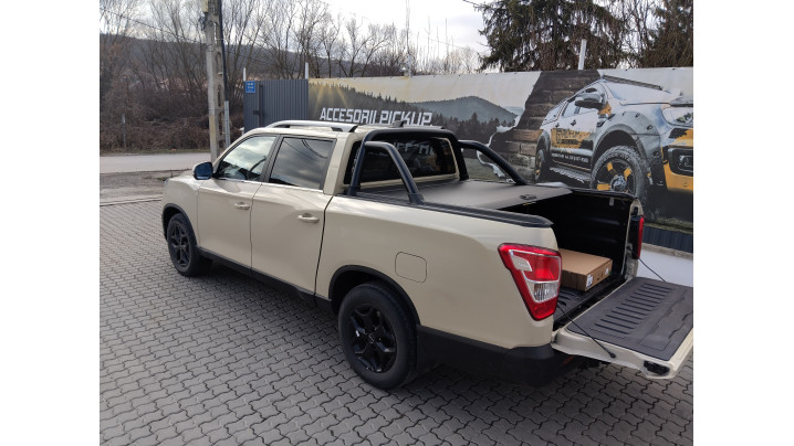 Roll cover,rollbar and skid plates installed on KGM Musso Grand 2025