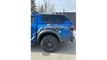 Alpha Type E+ Air canopy,window visors,hood guard installed on Ford Ranger Raptor 2025