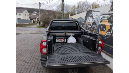 Swing Case utility boxes installed on Toyota Hilux 2024