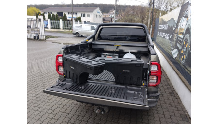 Swing Case utility boxes installed on Toyota Hilux 2024