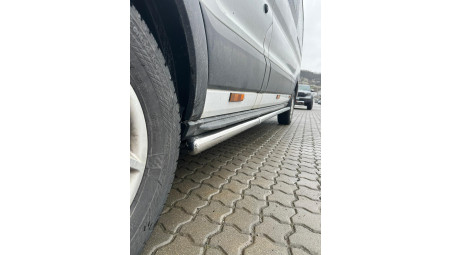 Bullbar, side protection installed on Ford Transit 2018