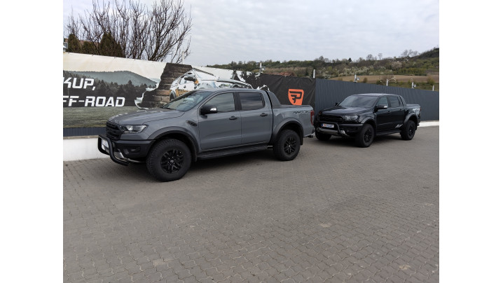 Misutonida bullbars on two 2022 Ford Ranger Raptors