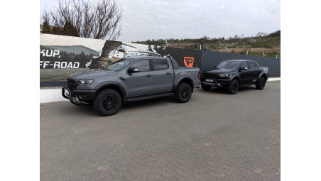 Misutonida bullbars on two 2022 Ford Ranger Raptors