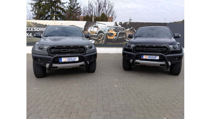 Misutonida bullbars on two 2022 Ford Ranger Raptors