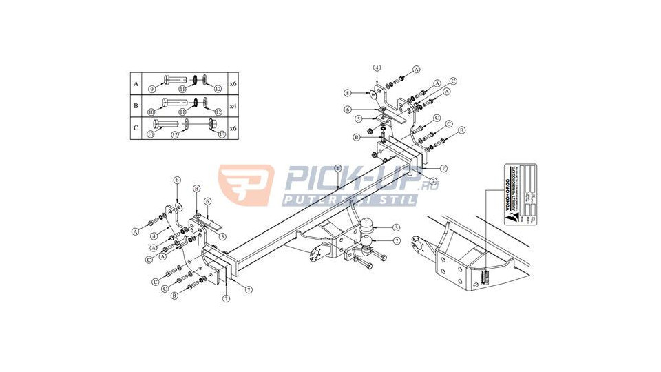 CARLIG DE REMORCARE ISUZU D-MAX 2019+