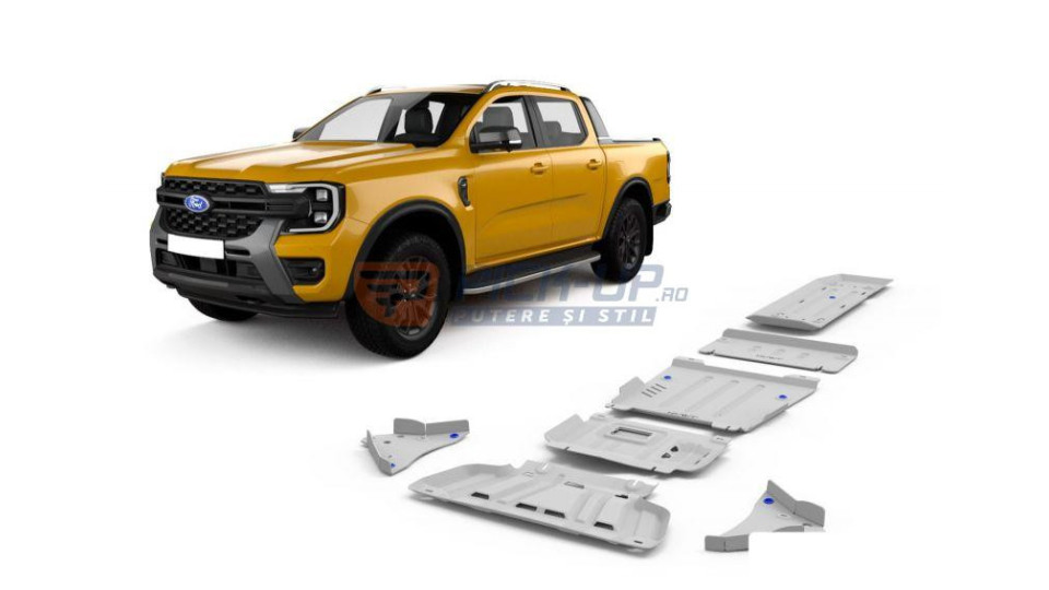 FULL ALUMINUM SHIELD SET FORD RANGER RAPTOR 2023+ RIV