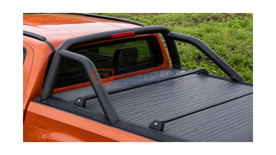 ROLLBAR RULOU EVO BLACK WITH LED BREAK ISUZU D-MAX 2019+