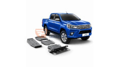 Schutzplatten-Set aluminiu Toyota Hilux 2018 RIV SCHUTZPLATTEKOMPLETT