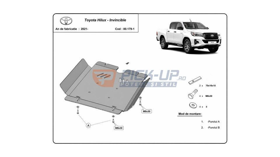 Schutzplatte Toyota Hilux 2024 SCP SCHUTZPLATTECV