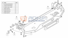 WINCH SUPPORT HEC TOYOTA LC150 2013+ 2