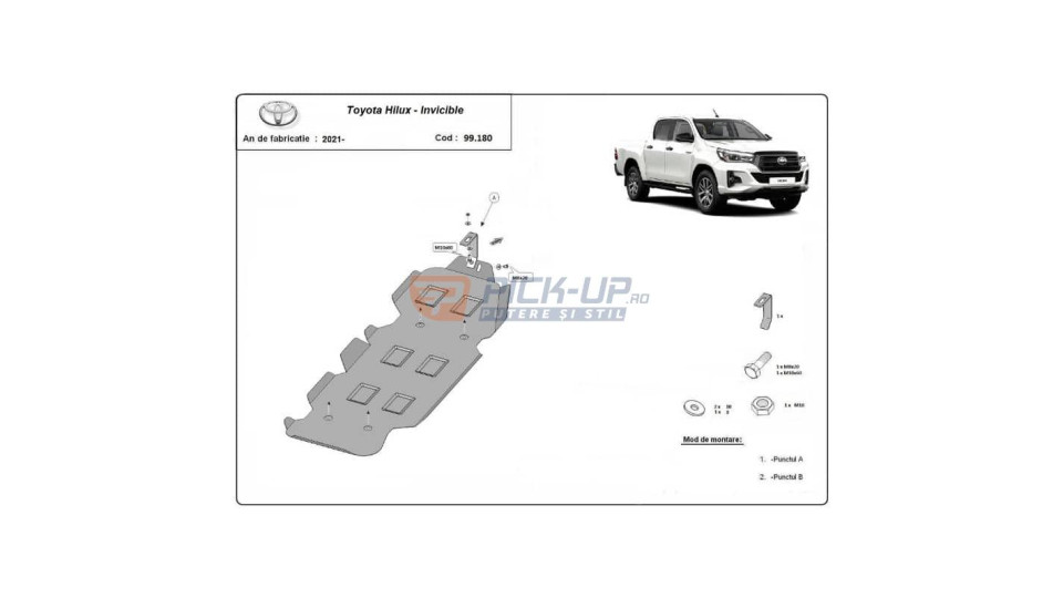 SCUT REZERVOR 99.180 TOYOTA HILUX 2016-