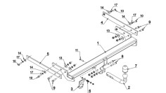 CARLIG DE REMORCARE C60S-MP2LS FOD KUGA