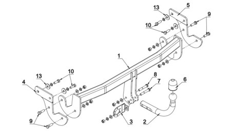 CARLIG DE REMORCARE J64S-MP2LS HYU I40