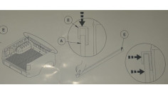 CHEDER ALUMINIU CAPITONAJ BENA 1300MM PROF TOY HILUX 2018+