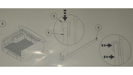 CHEDER ALUMINIU CAPITONAJ BENA 1300MM PROF TOY HILUX 2018+