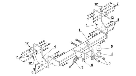 CARLIG DE REMORCARE K68F-MP2LS VW CRAFTER 2017+