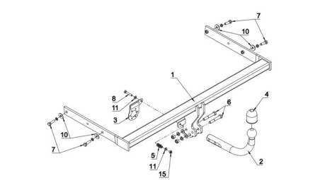 CARLIG DE REMORCARE AUG K56S VW JETTA 2011+