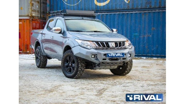 BULLBAR NEGRU RIV 2D400.1.1 MITSUBISHI L200 2015-2019