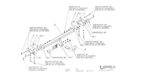CARLIG DE REMORCARE AUG J/038 HYU IX35 2010-2015